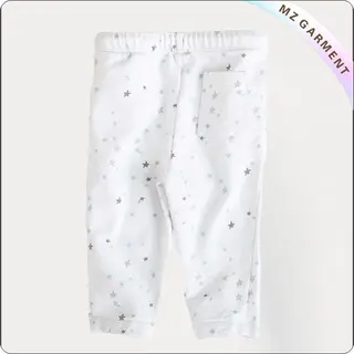 Star White Cover Knee Pants